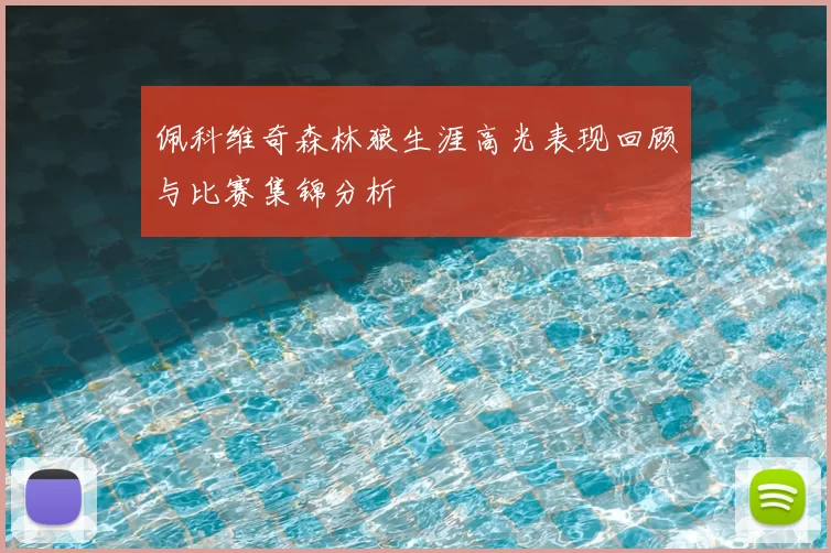 佩科维奇森林狼生涯高光表现回顾与比赛集锦分析
