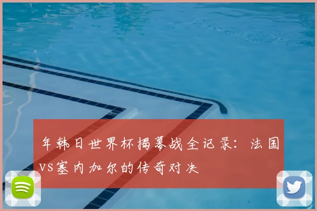 年韩日世界杯揭幕战全记录:法国vs塞内加尔的传奇对决